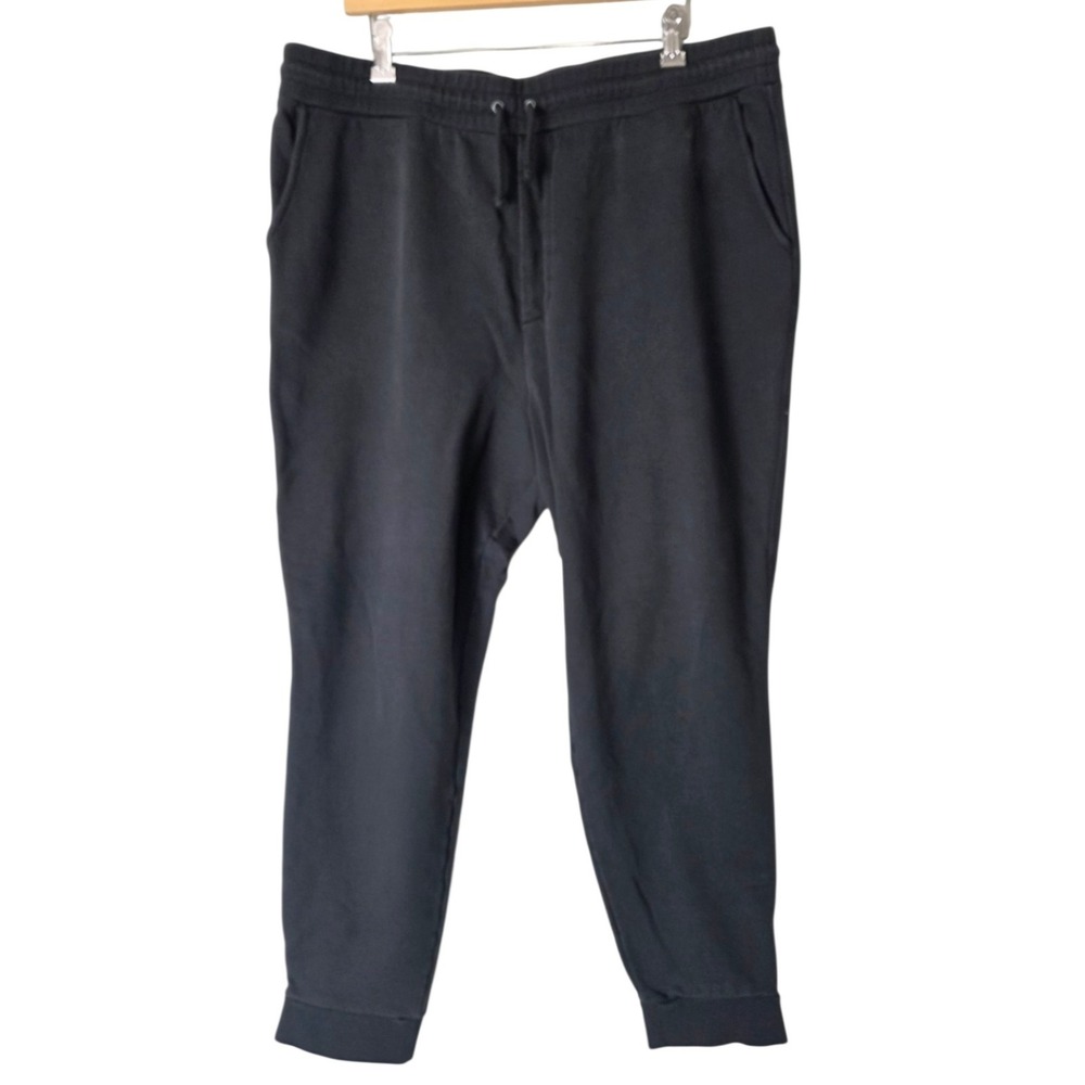 Mott & Bow Jogger Sweatpants Black Hooper French Terry Peru Loungewear Men's XL